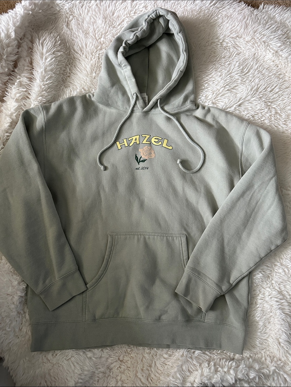 Hazel Boutique (Independent Trading Co) Light Sage Green Logo Pullover Hoodie
